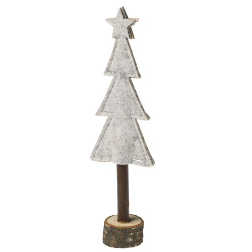 Artikel Julgransdekoration filt stjärnhjärta beige röd H21cm 4 st