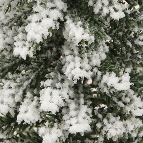 Floristik24 Julgransdekoration med snögrön vit Ø6cm H30cm 3st