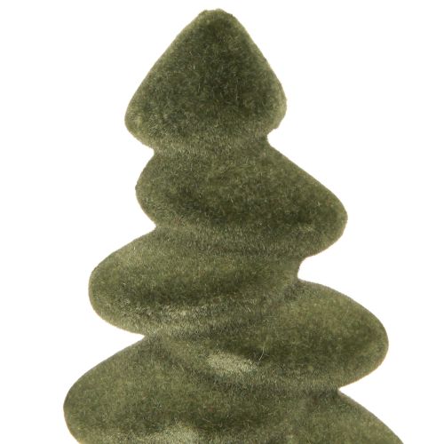 Artikel Julgransbordsdekoration flockad gran grön 16,5 cm 4 stycken