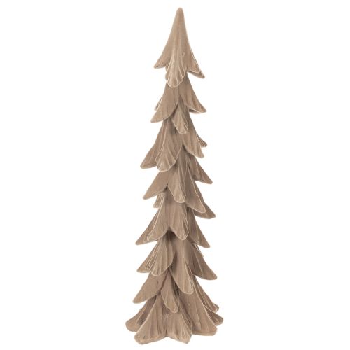 Liten flockad dekorativ julgran, bordsdekoration, 44 cm