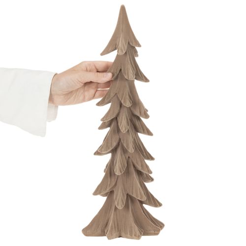 Liten flockad dekorativ julgran, bordsdekoration, 44 cm | Floristik24.se