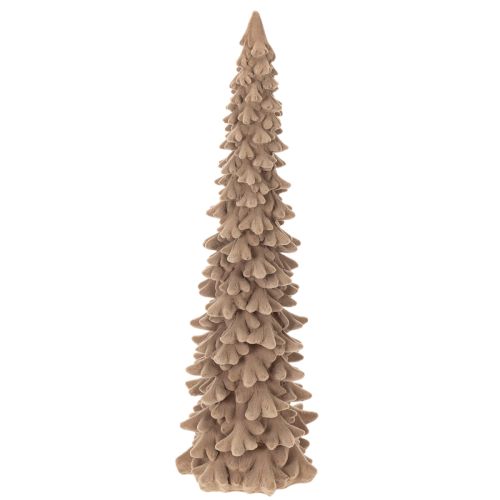Dekorativ flockad julgran för vinterdekoration, 34 cm
