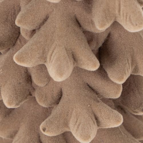 Dekorativ flockad julgran för