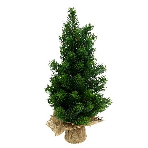 Floristik24 Julgran i jutepåse 47cm