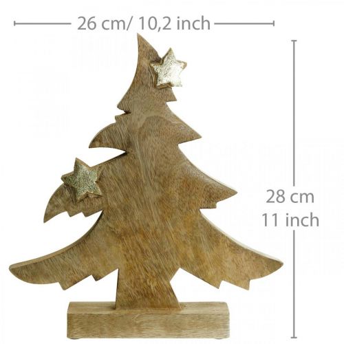Floristik24 Julgran mangoträ bordsdekoration Jul 28 × 26 × 5cm