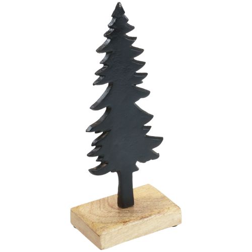 Artikel Juldekoration Julgran trä metall bordsdekoration H27cm