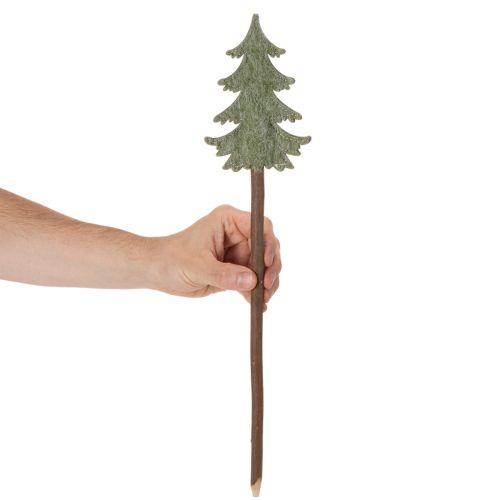 Dekorativ julgran på pinne för krukor och höga arrangemang, 45 cm, 6 stycken | Floristik24.se