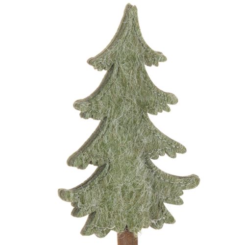 Dekorativ julgran på pinne för krukor och höga arrangemang, 45 cm, 6 stycken | Floristik24.se