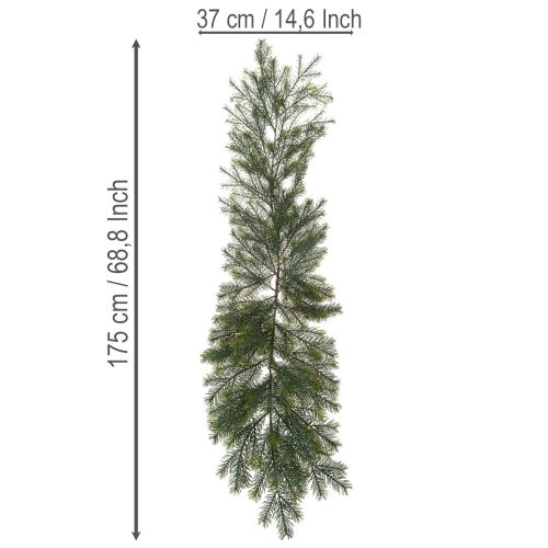 Konstgjord dekorativ grangren för kreativ blomsterodling, 175 cm | Floristik24.se