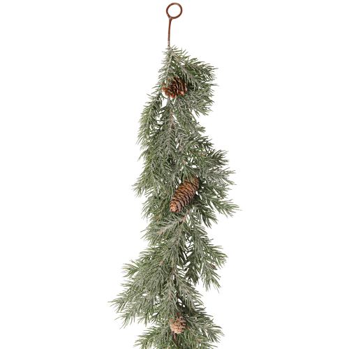 Floristik24 Grangirlang julkottar vinterfrost 180cm