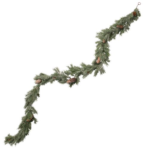 Floristik24 Grangirlang julkottar vinterfrost 180cm