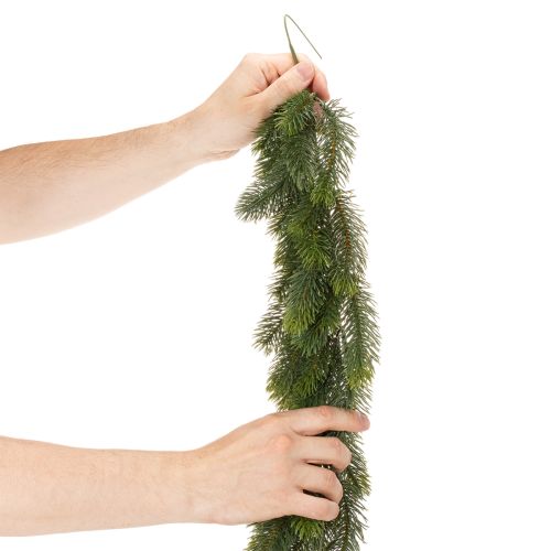Konstgjord grangirlang, grön, för festlig dekoration, 180 cm | Floristik24.se