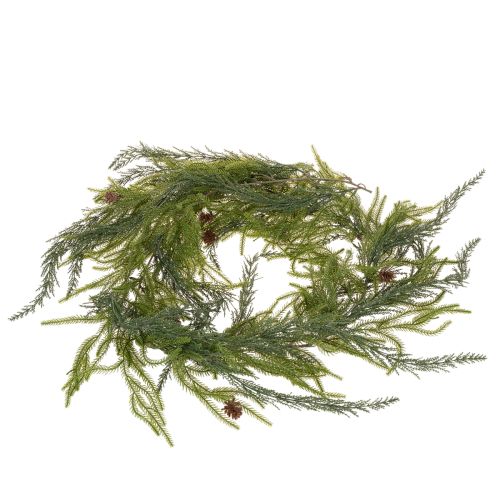 Konstgjord girlang av tallgrän med kottar för adventsdekoration 218 cm | Floristik24.se