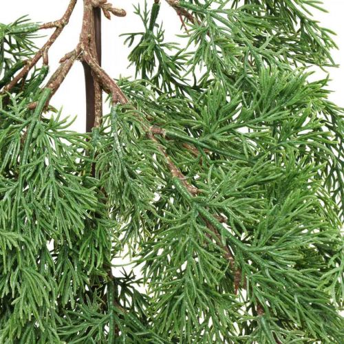 Artikel Konstgjord cypressgren grön att hänga upp från 5 dekorativa grenar 75cm