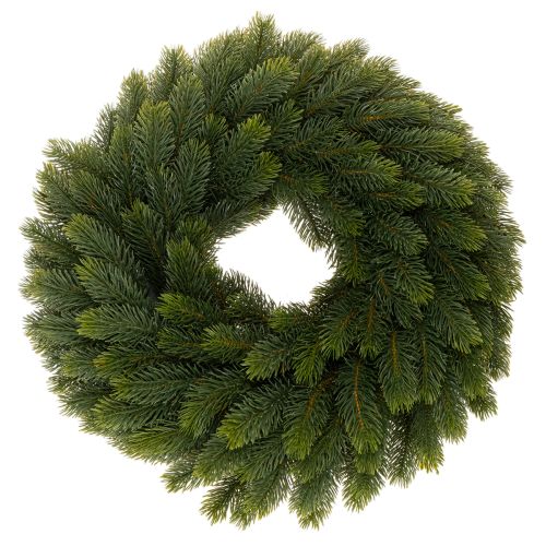 Konstgjord grankrans, grön, rund, 50 cm
