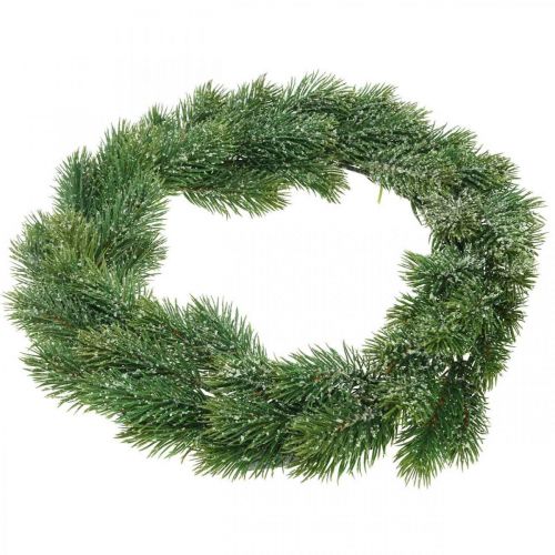Artikel Grankrans konstgjord adventskrans grön, isglas Ø35cm