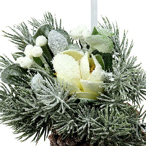 Floristik24 Tallkottar med dekor för att hänga vita 25cm - 30cm