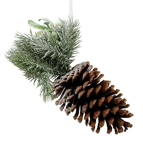 Floristik24 Tallkottar med dekor för att hänga vita 25cm - 30cm