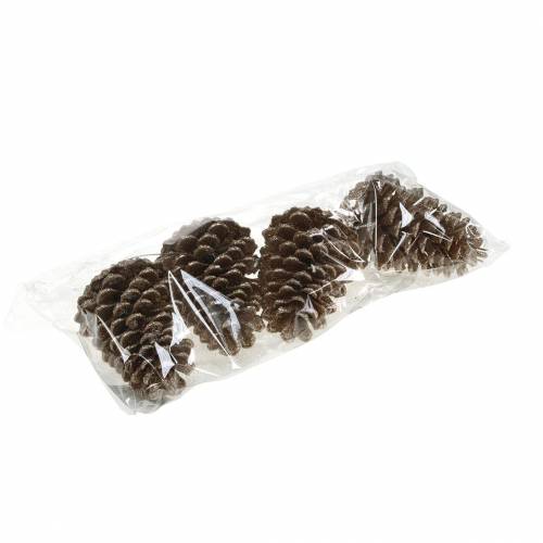 Artikel Kotar guld, glitter 13cm 4 st julgransdekorationer