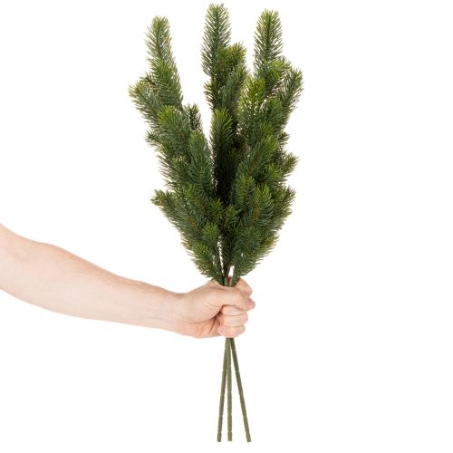 Konstgjord grangren, dekorativ gren, konstgjord som juldekoration, 65 cm, 3 stycken | Floristik24.se
