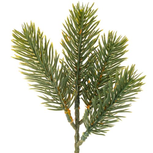 Konstgjord grön grangren för vinterdekorationer, 25 cm, 24 stycken