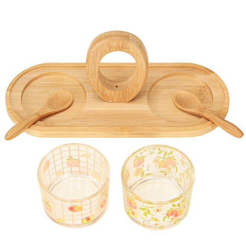 Artikel Tapasset motiv persika bordsdekoration sommar 23×9×10,5cm