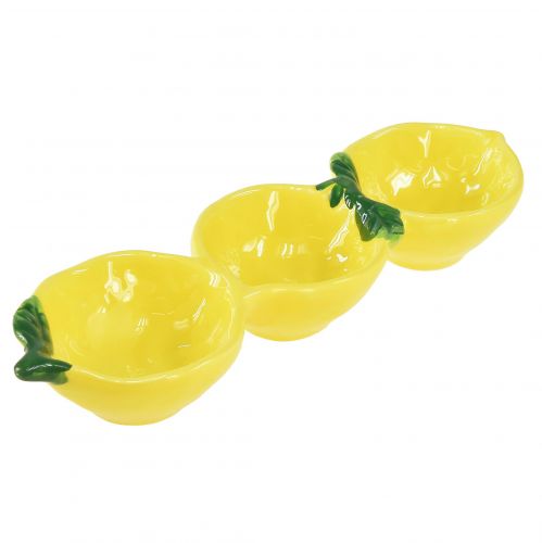 Floristik24 Tapasskålar keramisk citron bordsdekoration 28,5cm H4cm