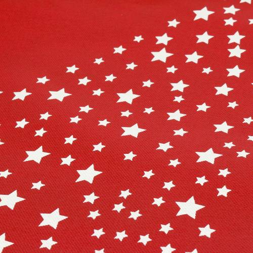 Floristik24 Bärväska röd med stjärnor 38 cm x 46 cm 24 st
