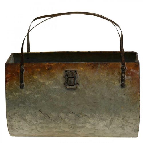 Floristik24 Planteringspåse i metall för plantering 26×12,5×27cm
