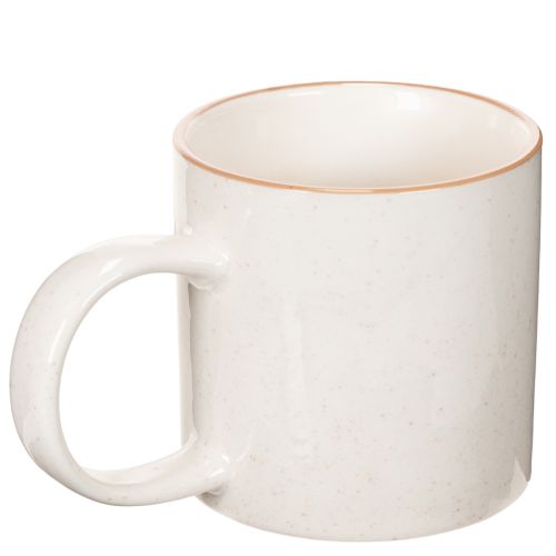 Keramisk mugg med husmotiv och