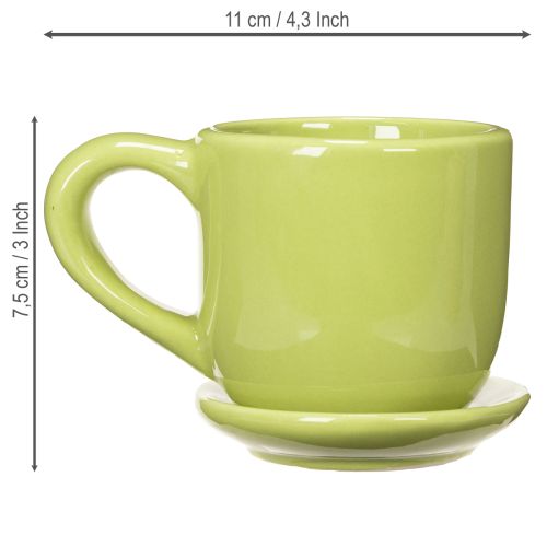Artikel Kaffekopp, dekorativ bordsdekoration för en elegant matplats, 11 cm, 3 stycken