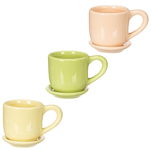 Artikel Kaffekopp, dekorativ bordsdekoration för en elegant matplats, 11 cm, 3 stycken