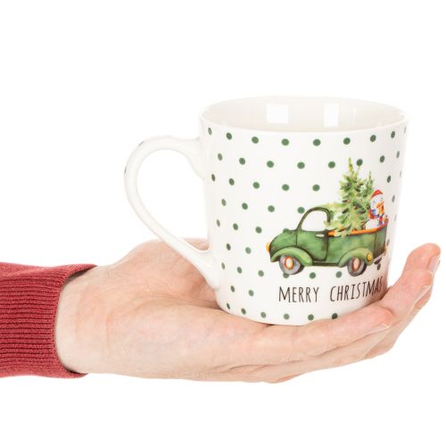 Kaffemugg Merry Christmas julbilmotiv keramikmugg 10cm 2 st | Floristik24.se