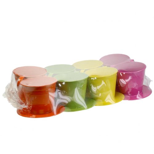 Floristik24 Koppar gjorda i olika metallfärger Ø12cm H10cm 8st
