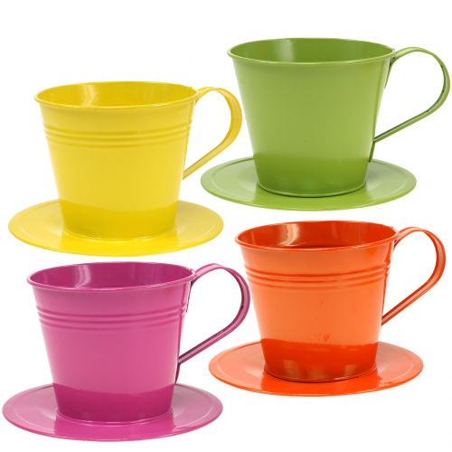 Koppar gjorda i olika metallfärger Ø12cm H10cm 8st