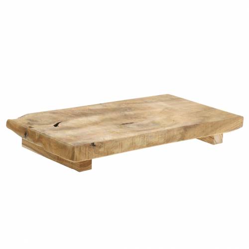 Floristik24 Träbricka teak natur 29 × 15cm