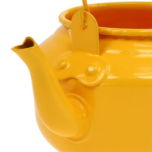 Tekanna Ø9cm H10cm äggula gul | Floristik24.se
