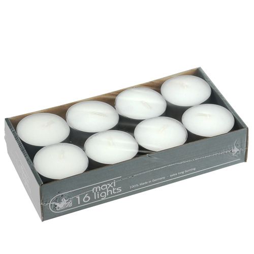Värmeljus maxi Ø58mm 16st vit