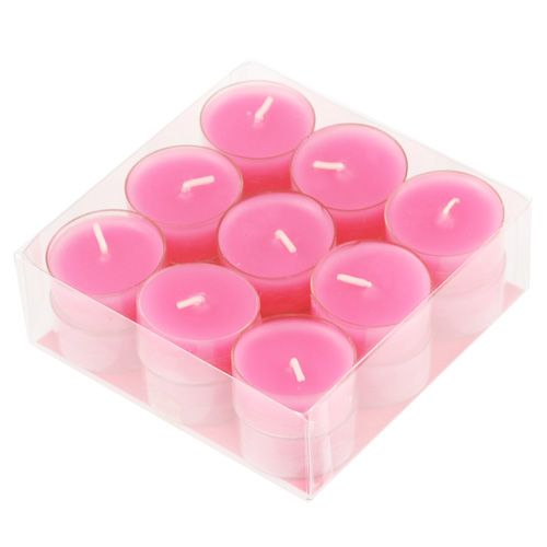 Floristik24 Värmeljus rosa 18 st