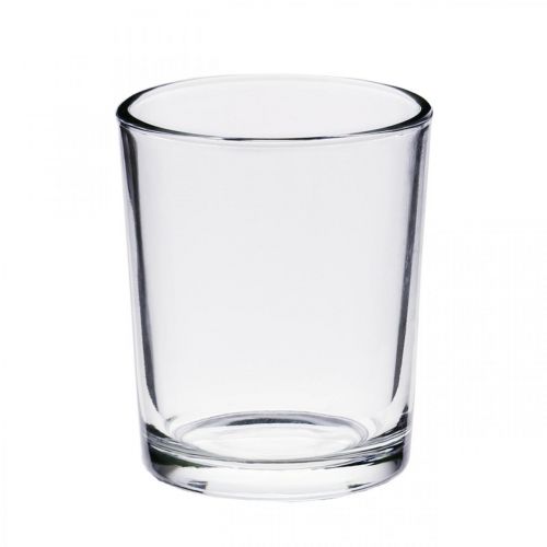 Floristik24 Värmeljusglas klar Ø5cm H6,5cm 24 st