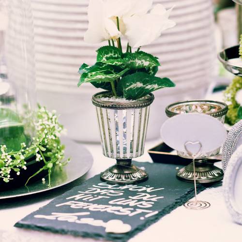 Floristik24 Varmglas kopp bondsilver H11cm