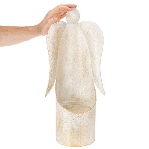 Ängelfigur ljusstake, guld, för bordsdekoration, 50 cm | Floristik24.se