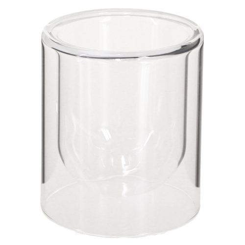 Artikel Värmeljushållare Glas Rund Lykta Klar Ø8,5cm 4 st
