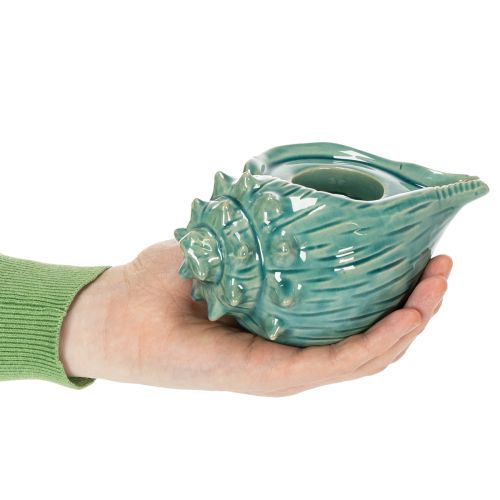 Artikel Värmeljushållare snäckskal dekorativt bordsljus badrum vardagsrum 16cm