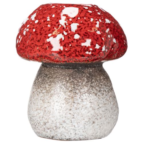 Dekorativ svamp, flugsvamp, värmeljushållare som bordsdekoration, 9 cm | Floristik24.se