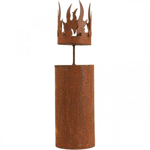 Artikel Värmeljushållare ljus form rost dekoration patina metall H36cm