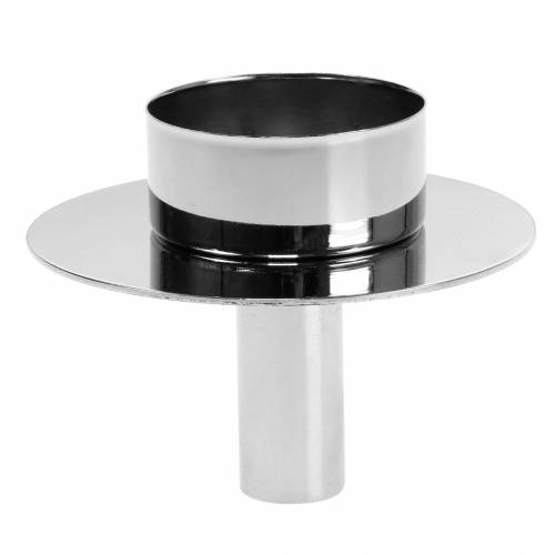 Floristik24 Värmeljushållare för flaskor silver Ø7,5cm H6cm