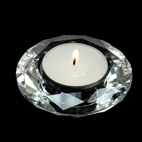 Floristik24 Strålkastare ljus ljushållare diamant klar Ø7cm