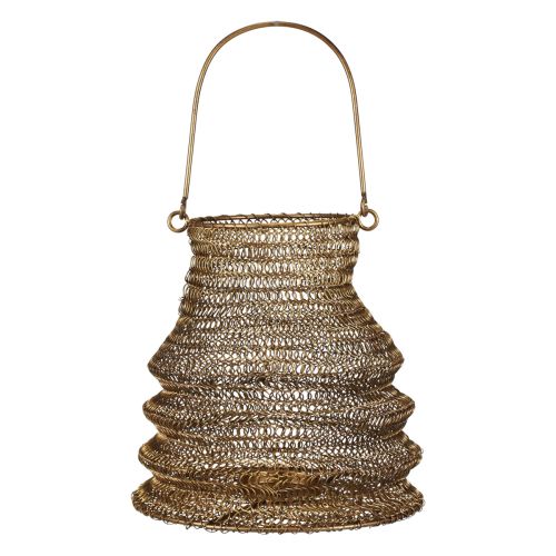 Värmeljushållare metall mässing upcycling trädgårdslykta Ø18cm