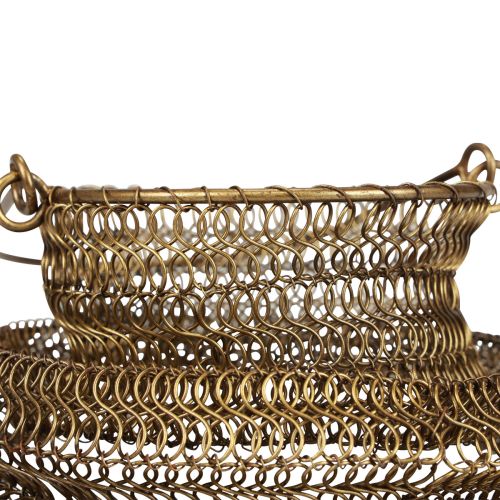 Floristik24 Värmeljushållare metall mässing upcycling trädgårdslykta Ø18cm
